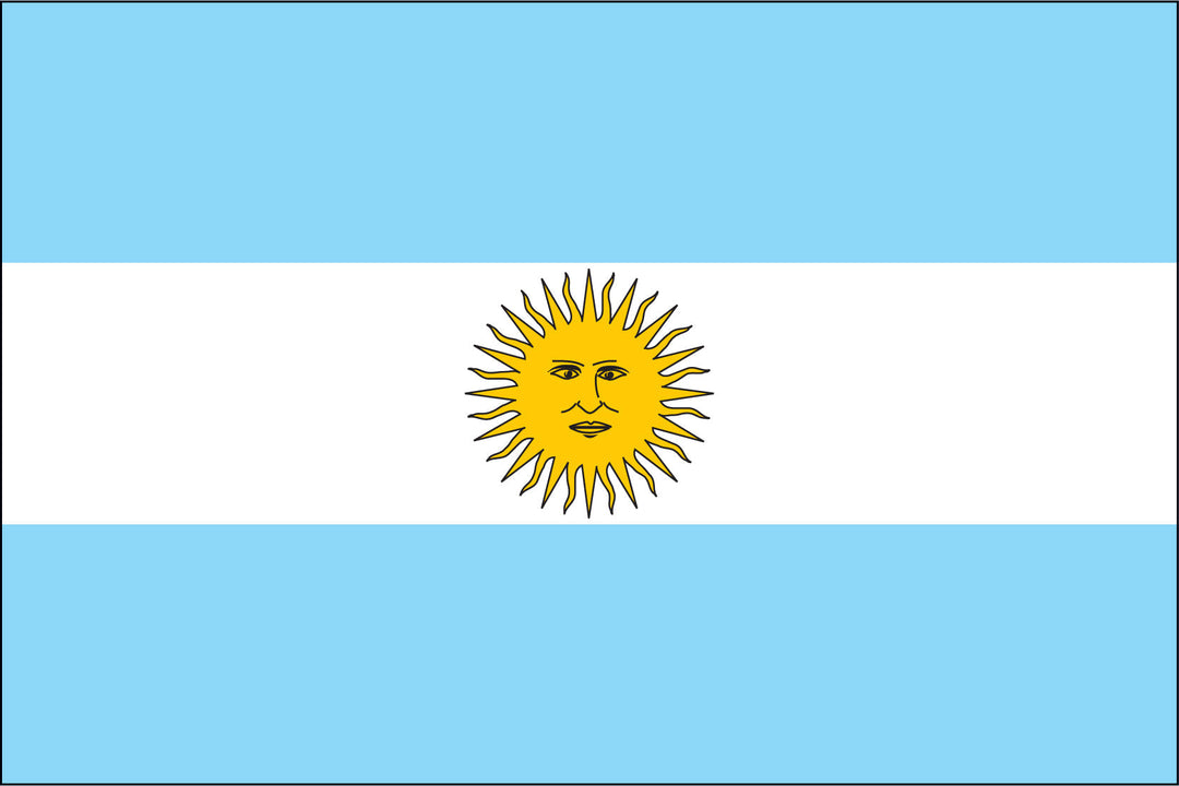 ARGENTINA NYLON PRINT FLAG - 3x5