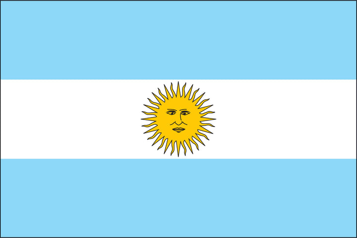 ARGENTINA NYLON PRINT FLAG - 3x5