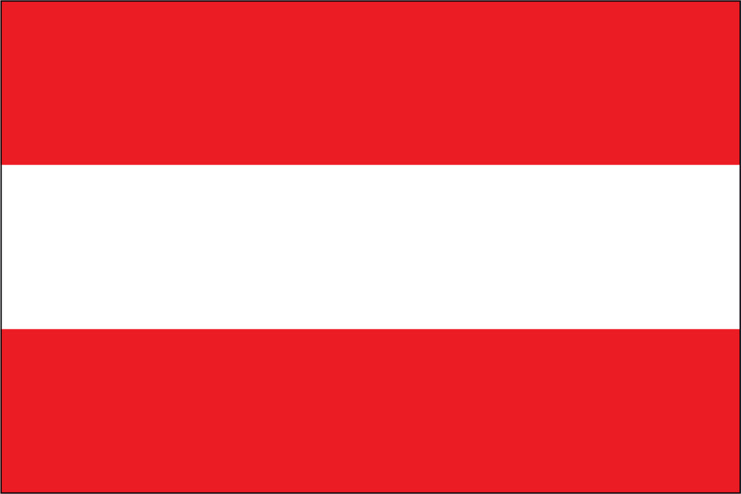 AUSTRIA NYLON PRINT FLAG - 3x5