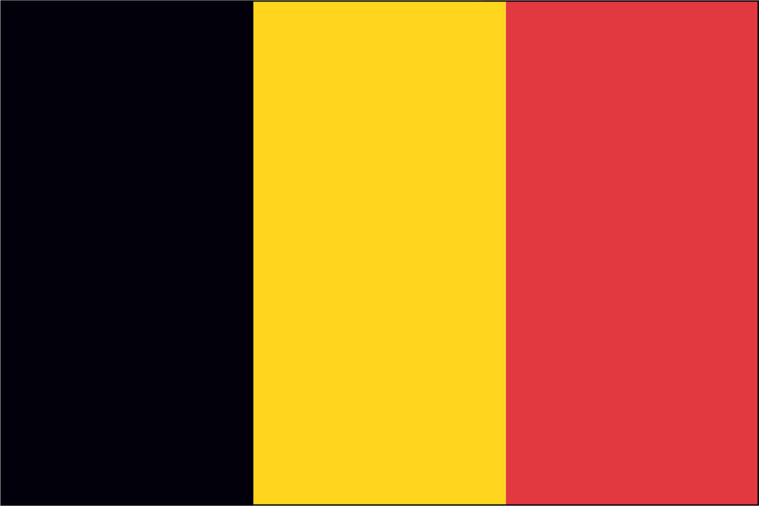 BELGIUM NYLON PRINT FLAG - 3x5
