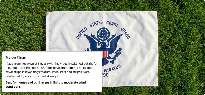 US Coast Guard Flags – Outdoor Nylon – Made In USA