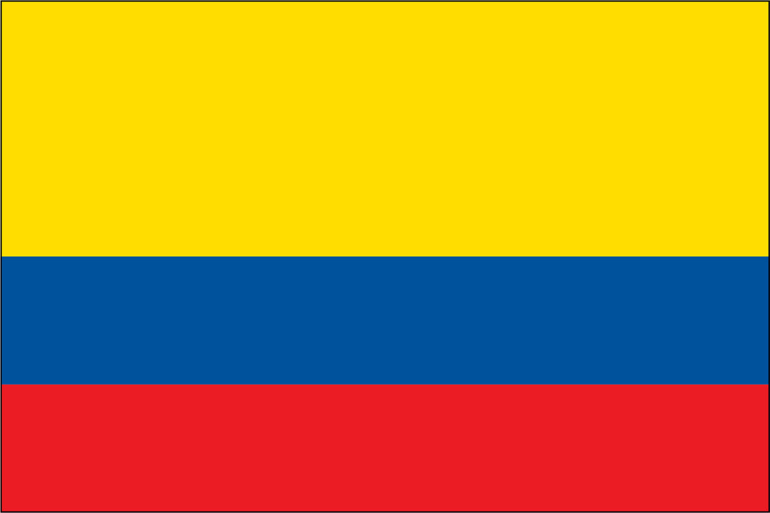COLOMBIA NYLON PRINT FLAG - 3x5
