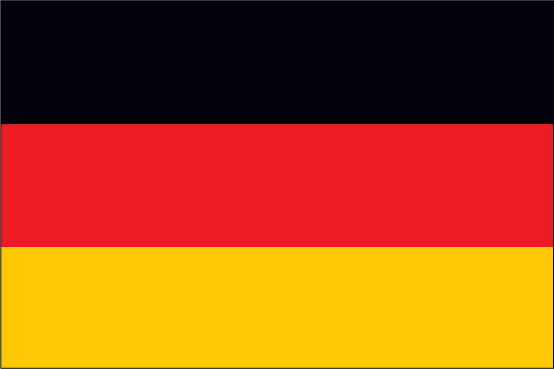 GERMANY NYLON PRINT FLAG - 3x5