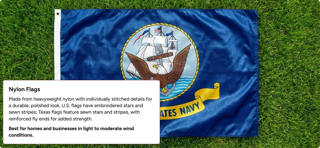 US Navy Flags – Outdoor Nylon – Made In USA