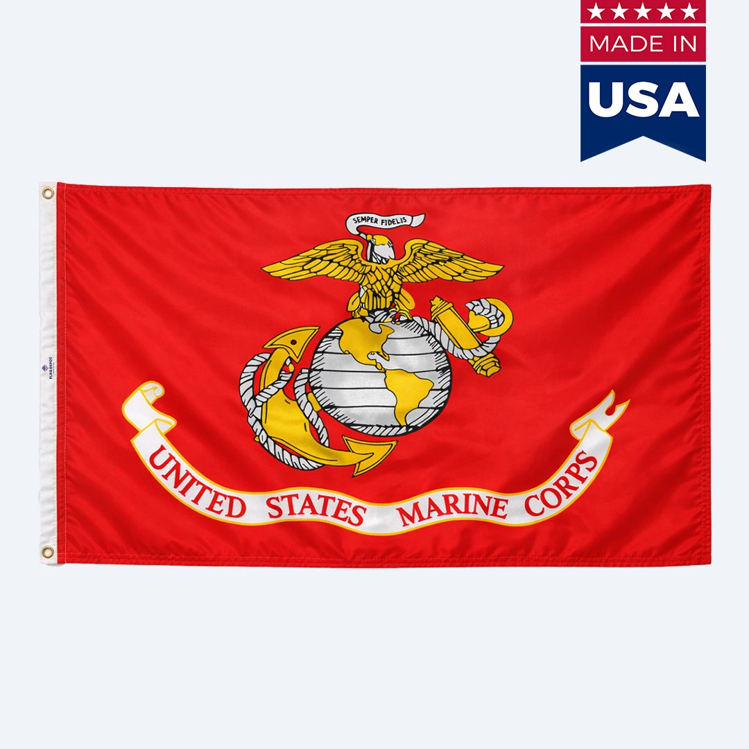 US Marine Corps  Flags – Outdoor Nylon – Made In USA
