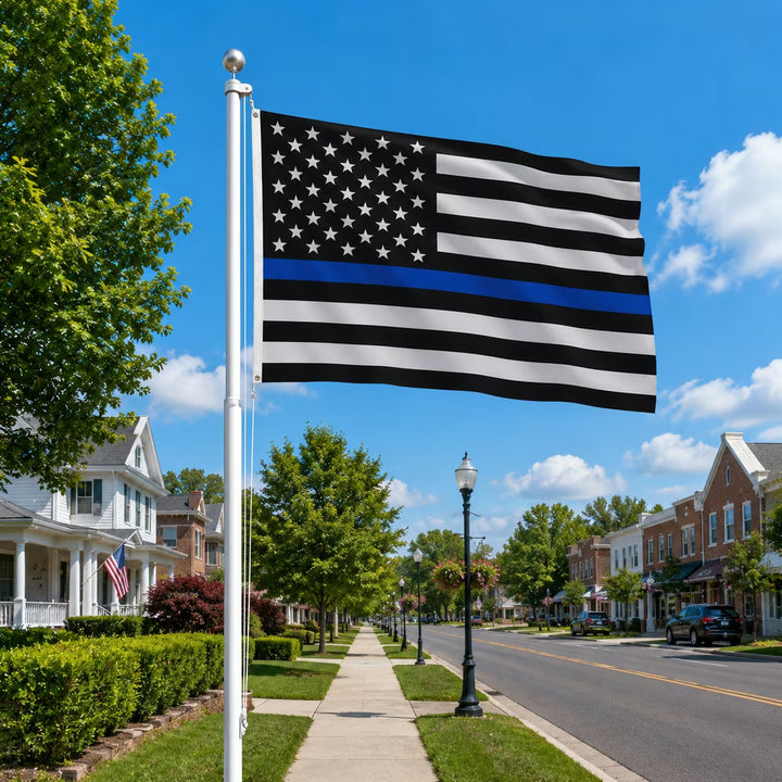 US Thin Blue Line Law Enforcement Flag