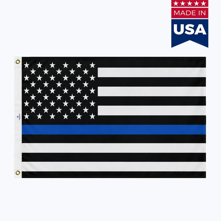 US Thin Blue Line Law Enforcement Flag