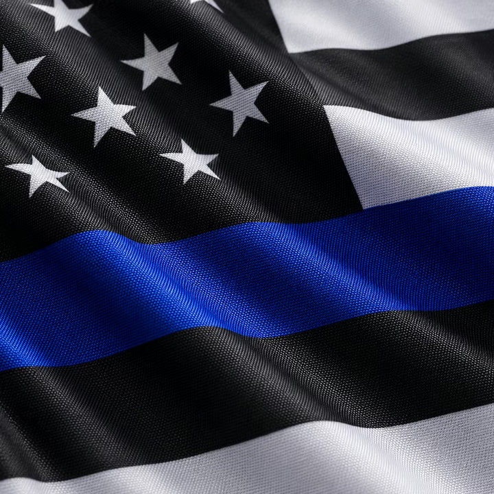 US Thin Blue Line Law Enforcement Flag