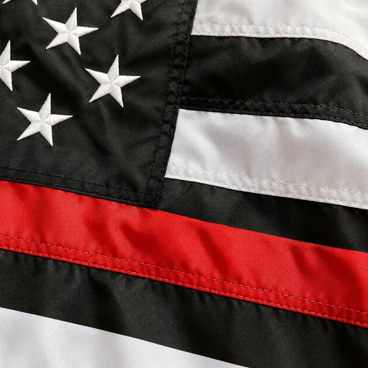 US Thin Red Line Firefighter Flag